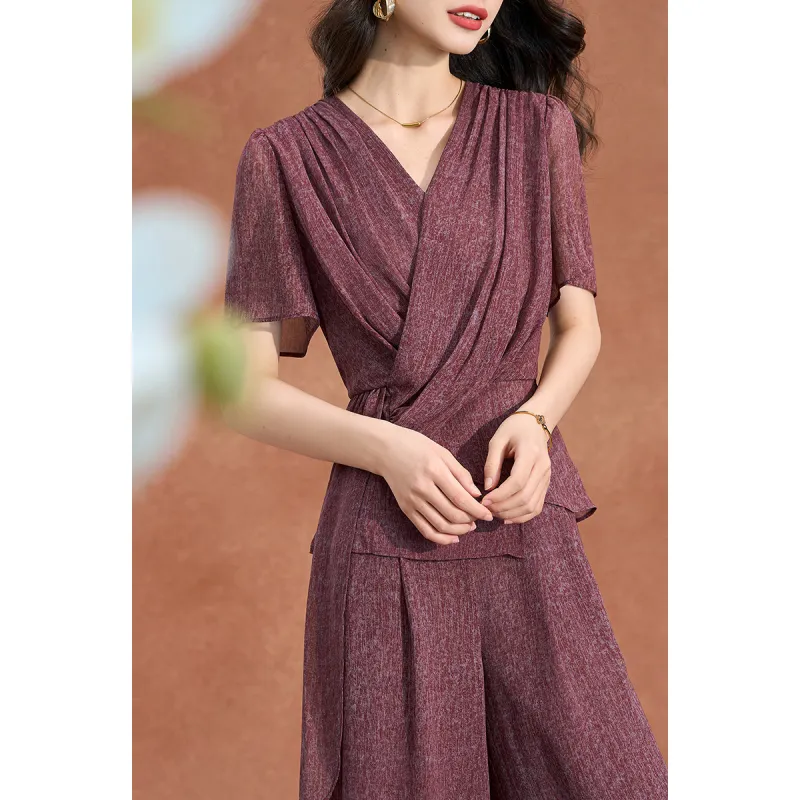 Mylan Casual Suits Women's Crimson-1