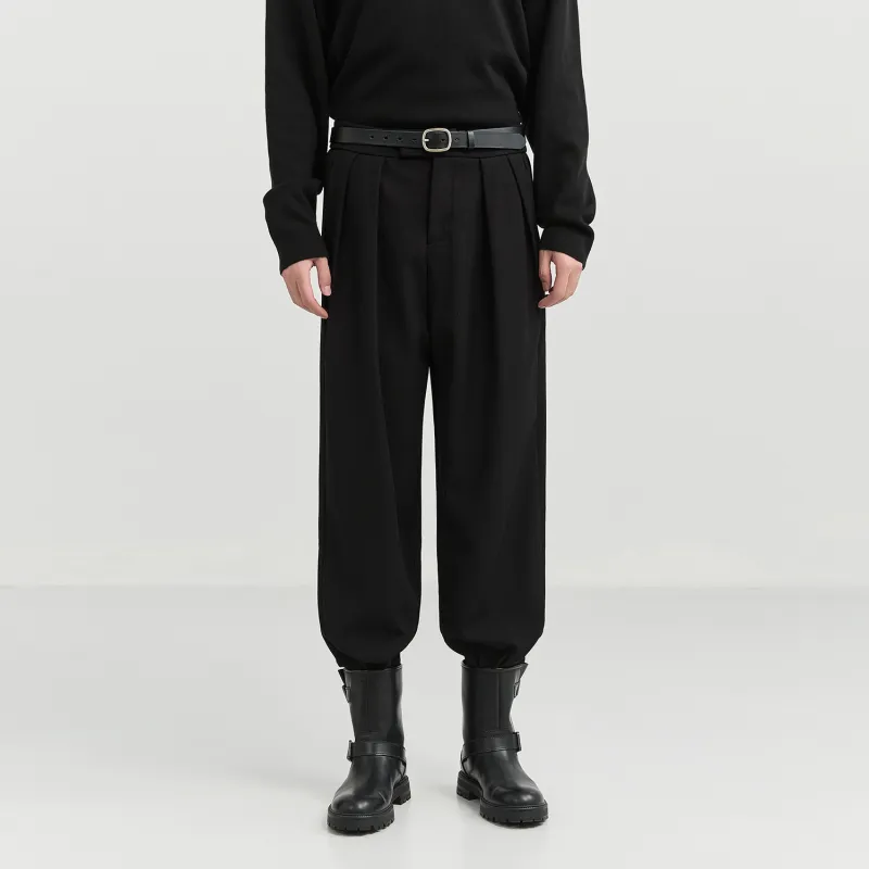 EARL JOEL Casual Pants Men's Pitch Black-2