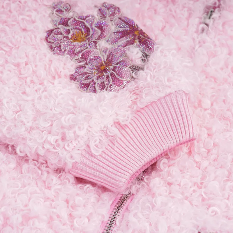 TCH Cropped Coats Women's Pink-3