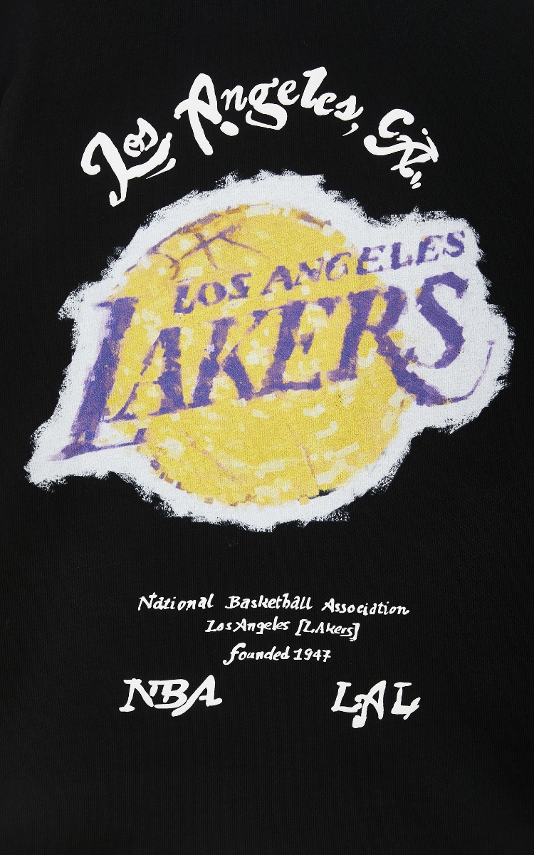 JACK&JONES X Lakers Nba T-Shirts Unisex Black - POIZON