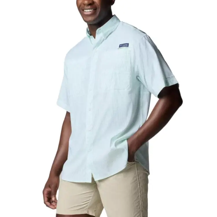 Columbia PFG Super Tamiami Shirt Men's Mint Green-2