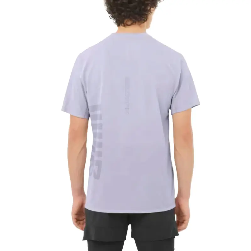 SALOMON SENSE AEROGRAPHIC T Shirt Men's Sky Blue Purple-2