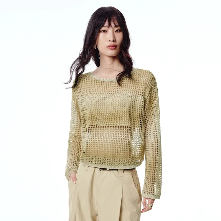 PEACEBIRD Knitwear Women's Lemon Pepper Yellow-3