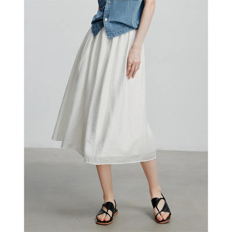 Initial Language Casual Long Skirts Women's-11