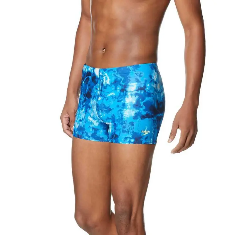 Speedo Hothouse Floral Square Leg Navy Creora Highclo Swimming Shorts Men's-4