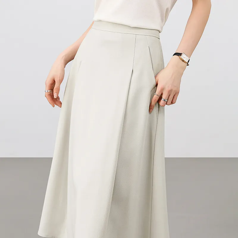 SENTUBILA Casual Long Skirt Women's-3