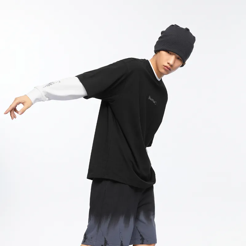 HLA JEANS T Shirts Men Black 70-2