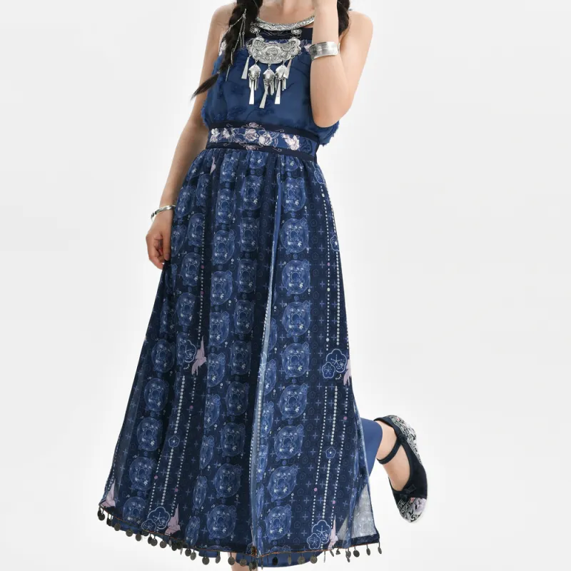 Snbl Skirt Set Women's Miajiang Girlish-5