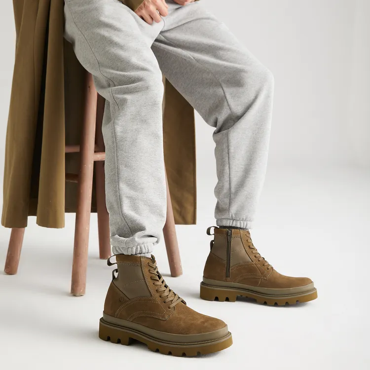 Clarks Short Mid Calf Martin Boot Men's Green-5