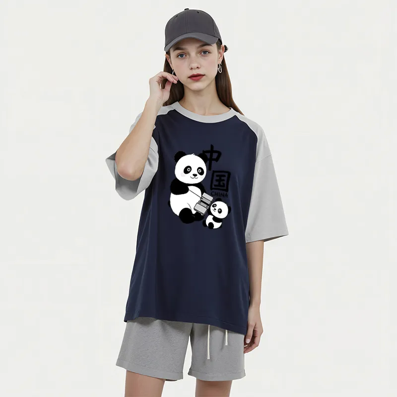 FAIRWHALE Drop Shoulder Sleeve T Shirt Women's-11