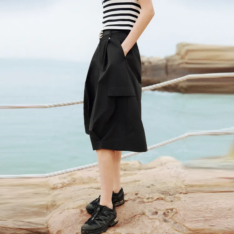 ELLE Casual Pants Women's Black-4