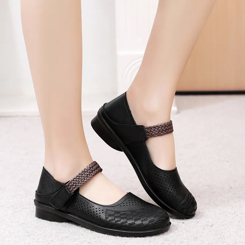EGCHI Casual Single Shoes Women's Black-3