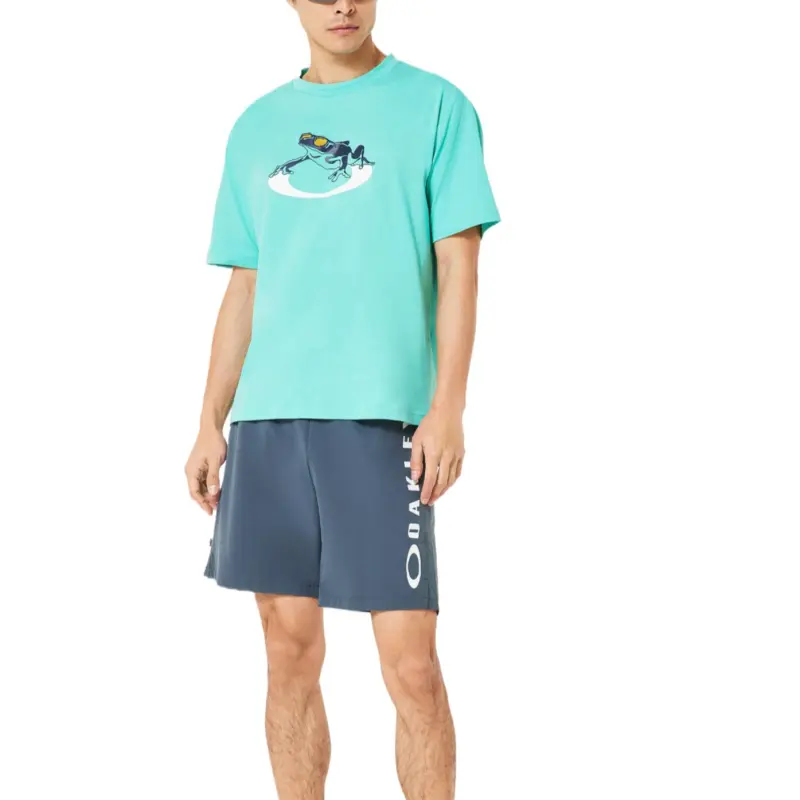 Oakley T Shirt Men's Aqua Green-4