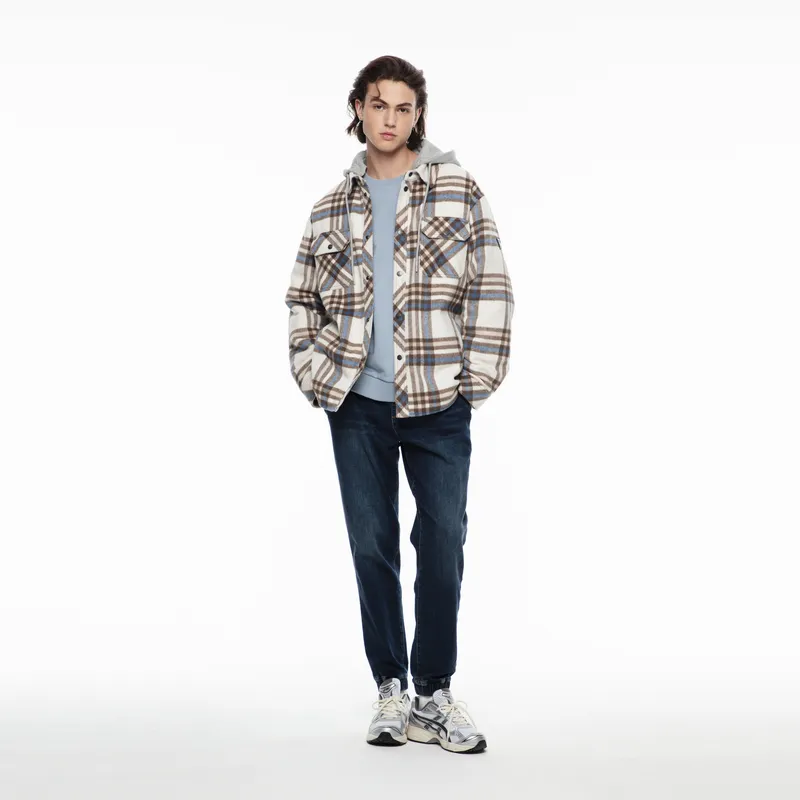 GUESS Jackets Coats Men's Blue Plaid-5