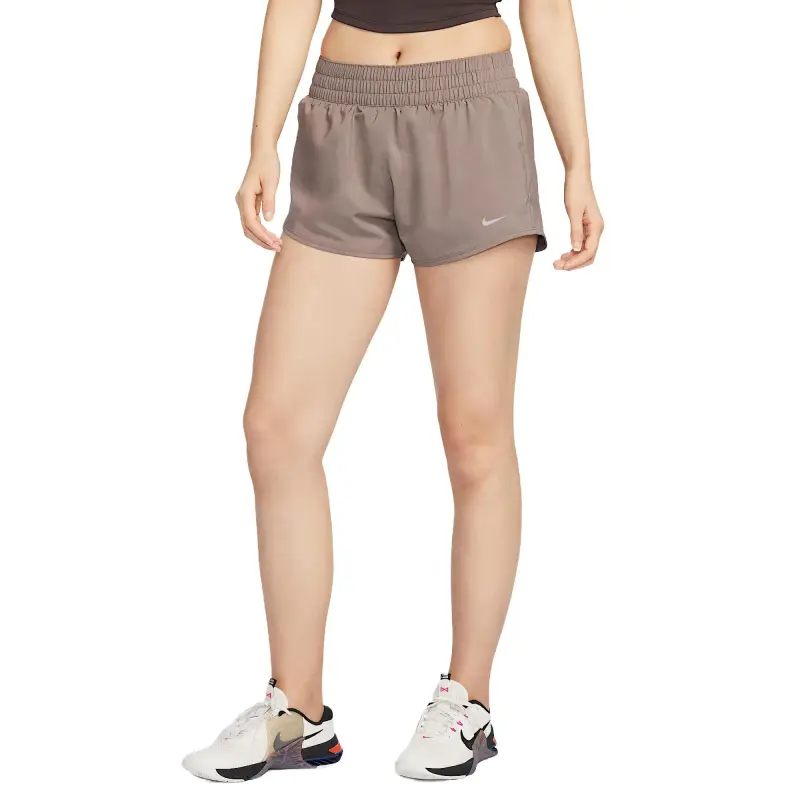 Nike FW/AW24 Dry Fit One Casual Shorts Women's Mink Brown-2