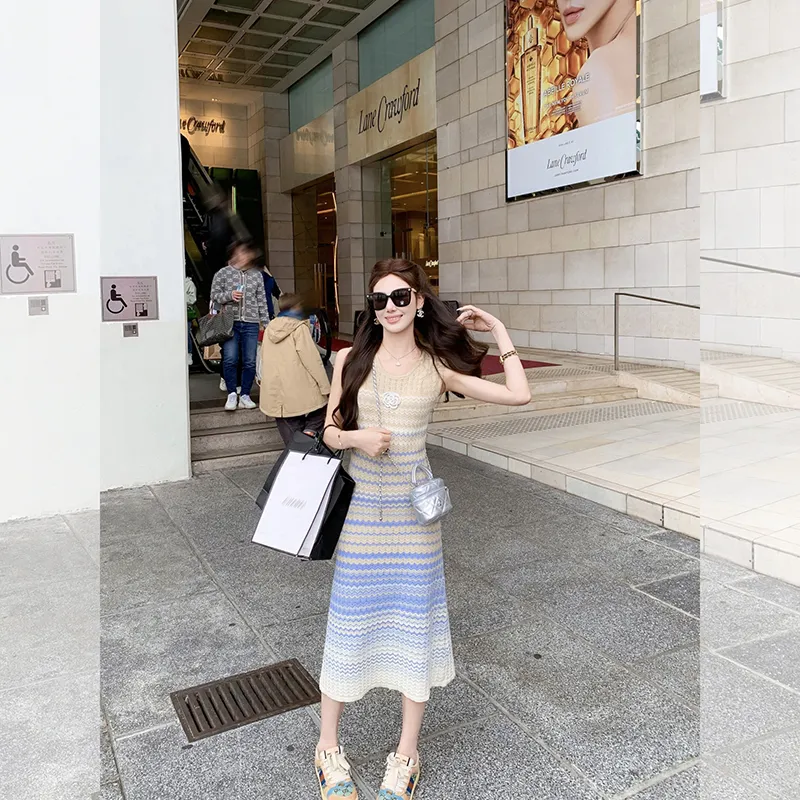 Fish Rabbits Sleeveless Dress Women's-6