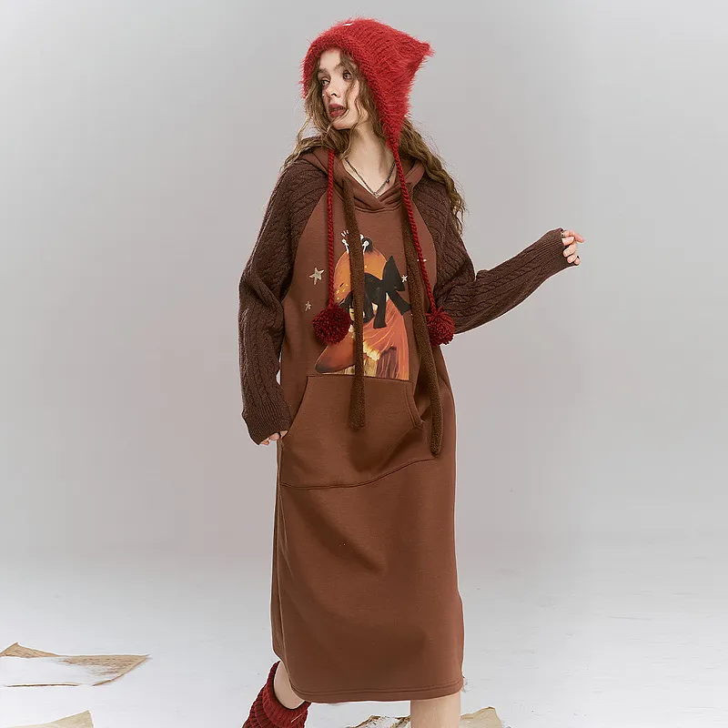 ELF SACK Long Sleeved Dress Women's-5