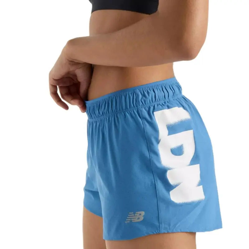 New Balance London EditionRC Short 3 Sports Shorts Women's Blue-4