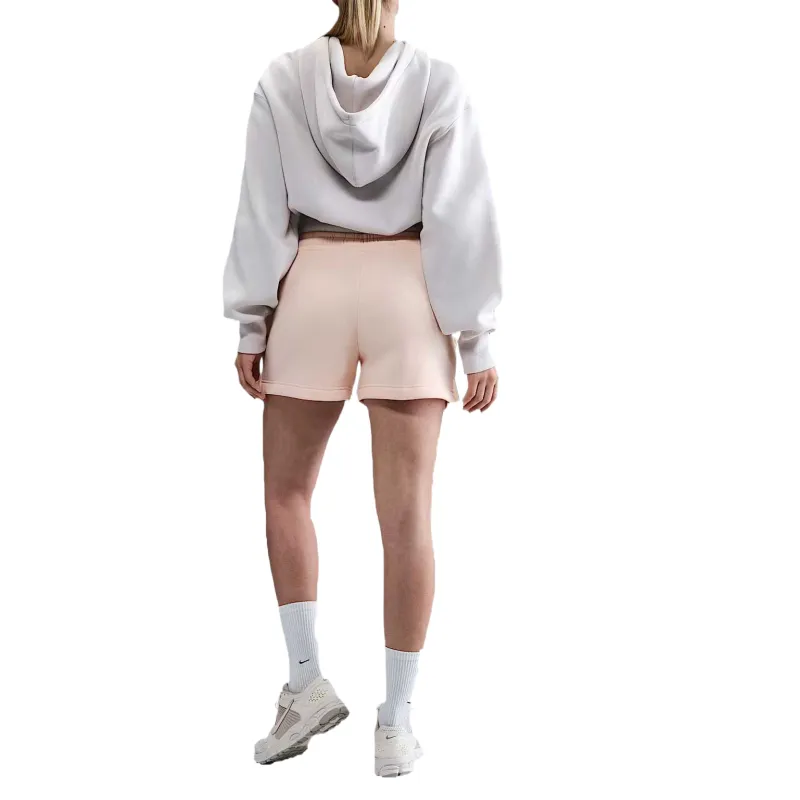 Nike Sportswear Phoenix FleeceSwoosh Casual Shorts Women's Pink-3