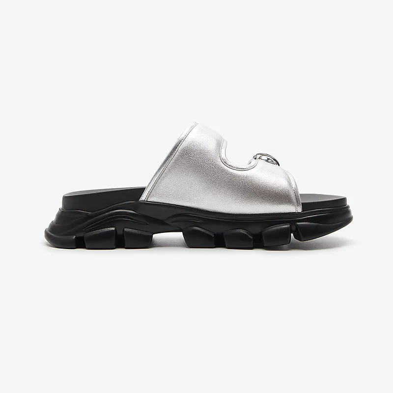 Le Saunda PU Polyurethane Slide Slippers Women's-5