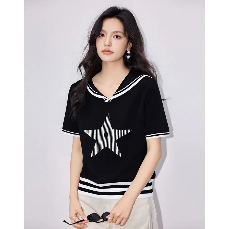 Love Elaine T Shirt Women's Black-1
