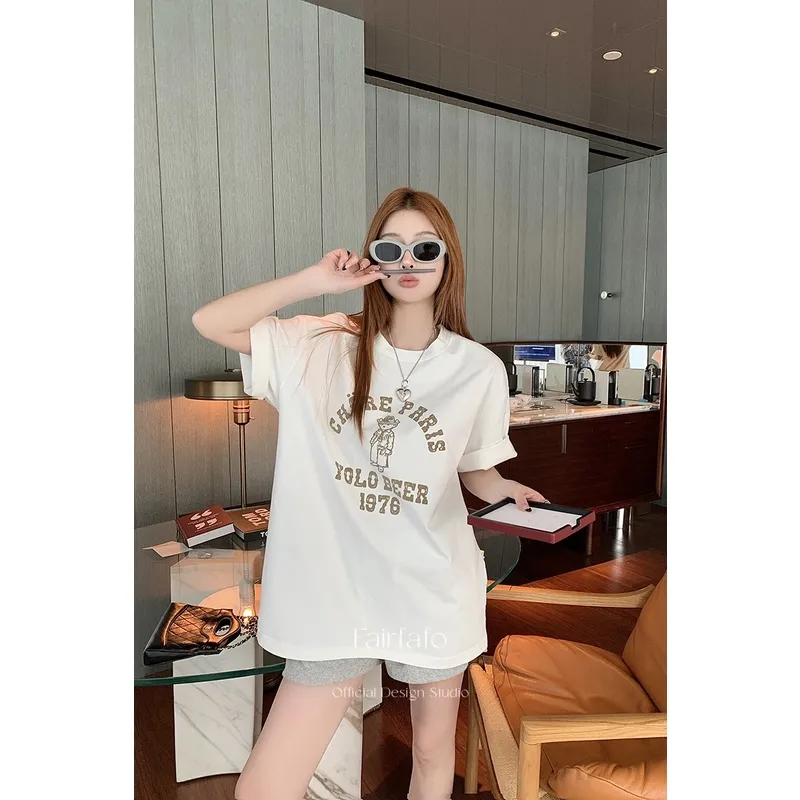FAIRFAFO Spring Regular T Shirt Women's-6