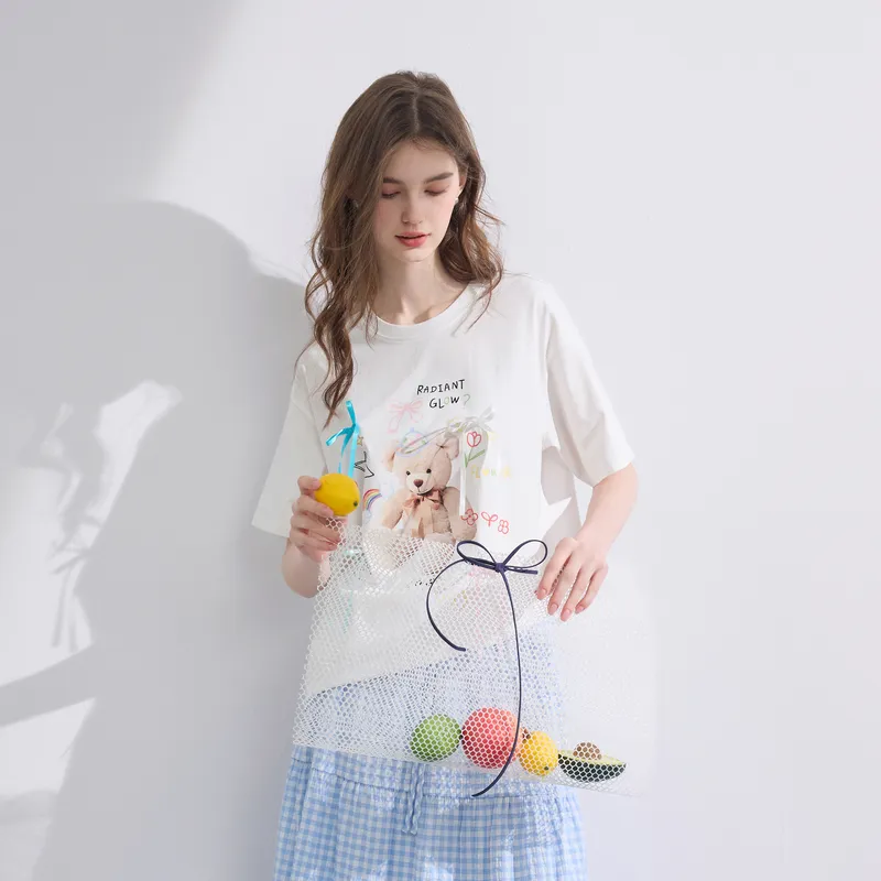 3COLOUR T Shirt Women's Cloud White-6