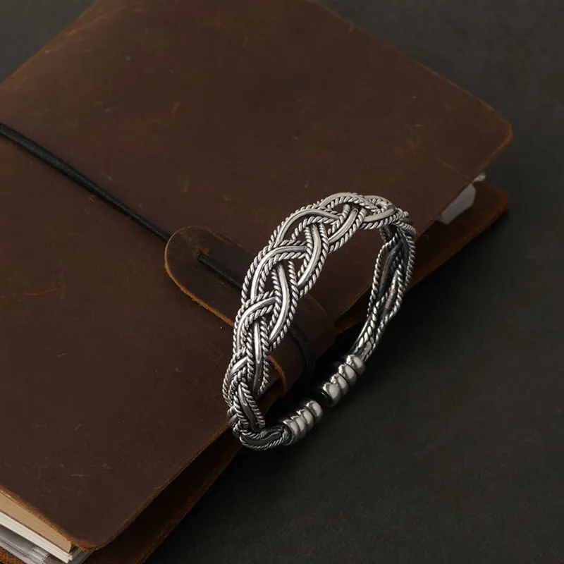 FUYUFU S 999 Fine Silver Sterling Silver Bracelets Unisex-2