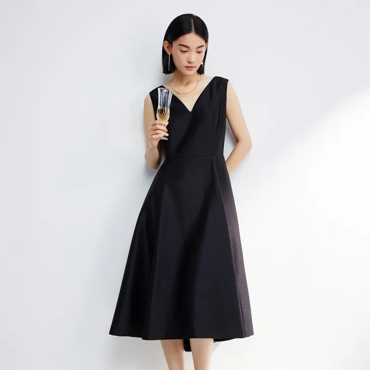 SHUIYUNJIAN Sleeveless Dress Women's Black-3