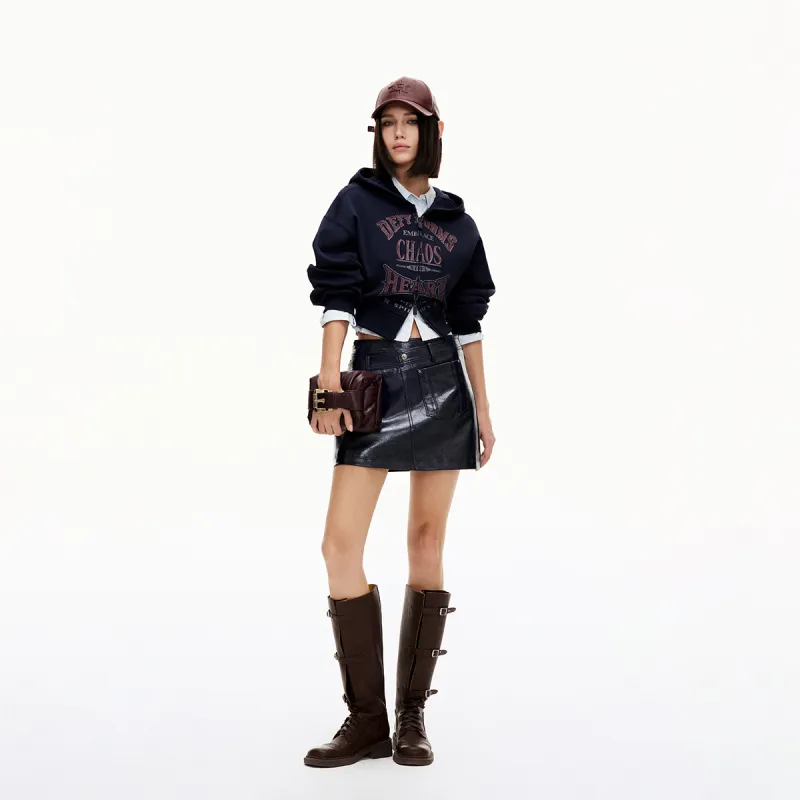 ONLY Leather Short Skirts Women's-4