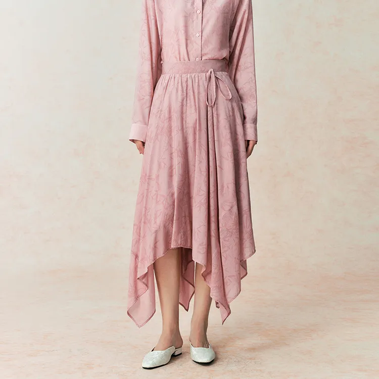 PEACEBIRD Casual Long Skirts Women's-2
