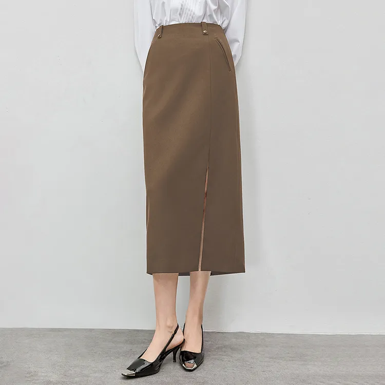 SENTUBILA Casual Long Skirts Women's-0
