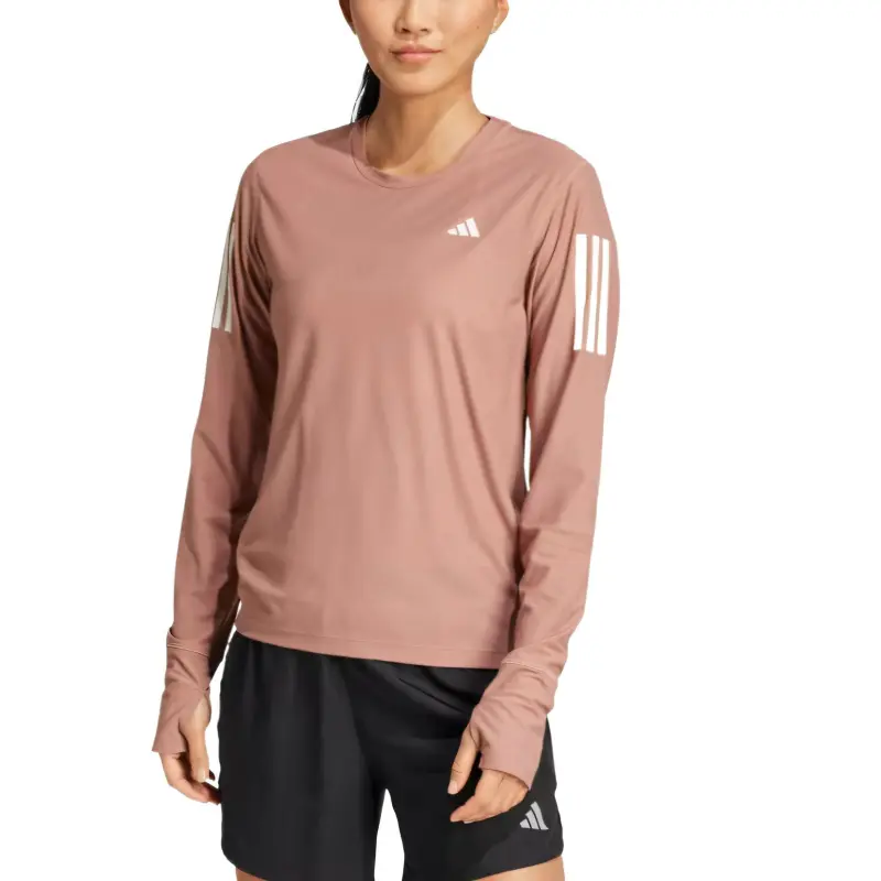Adidas Women's Own The Run Long Sleeve Long Sleeve Top Warm Clay-1