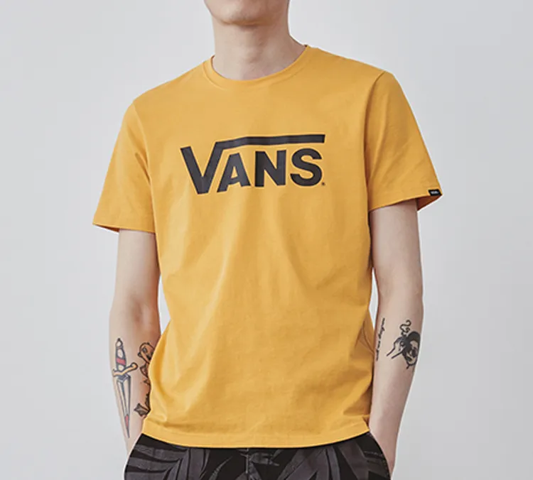 Vans T-Shirts Unisex Yellow-2