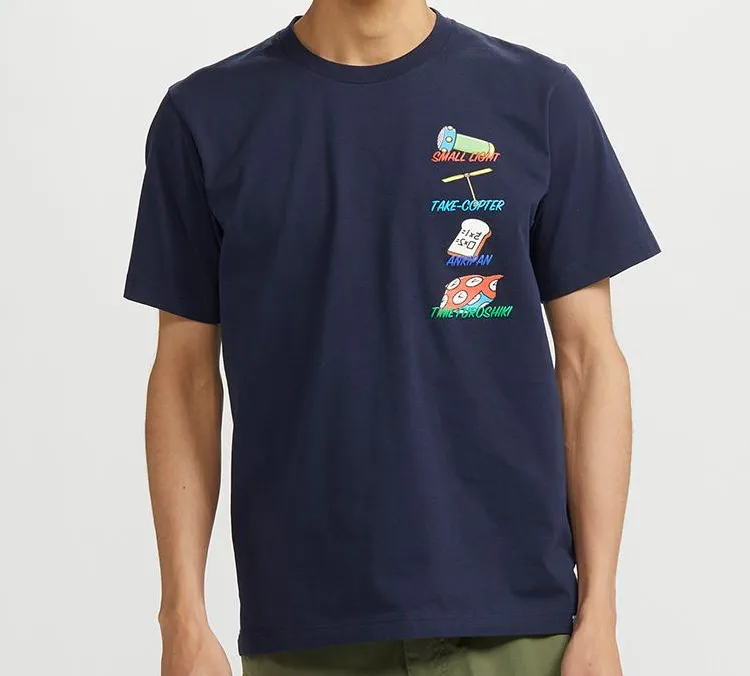UNIQLO T Shirts Unisex Navy Blue-1