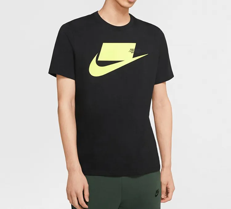 Nike T Shirt Men's Black Yellow-2