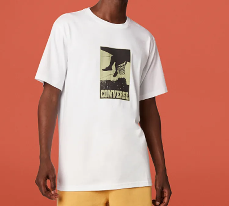 Converse T Shirts Men White-3
