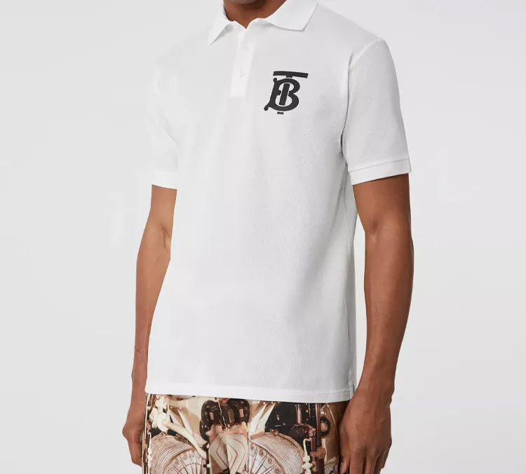 Burberry Polo Shirt Men's White-4