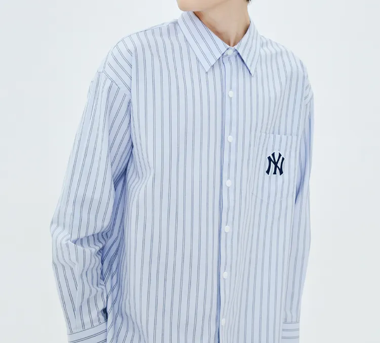 MLB Basic Logo New York Yankees Shirt Unisex Blue-2