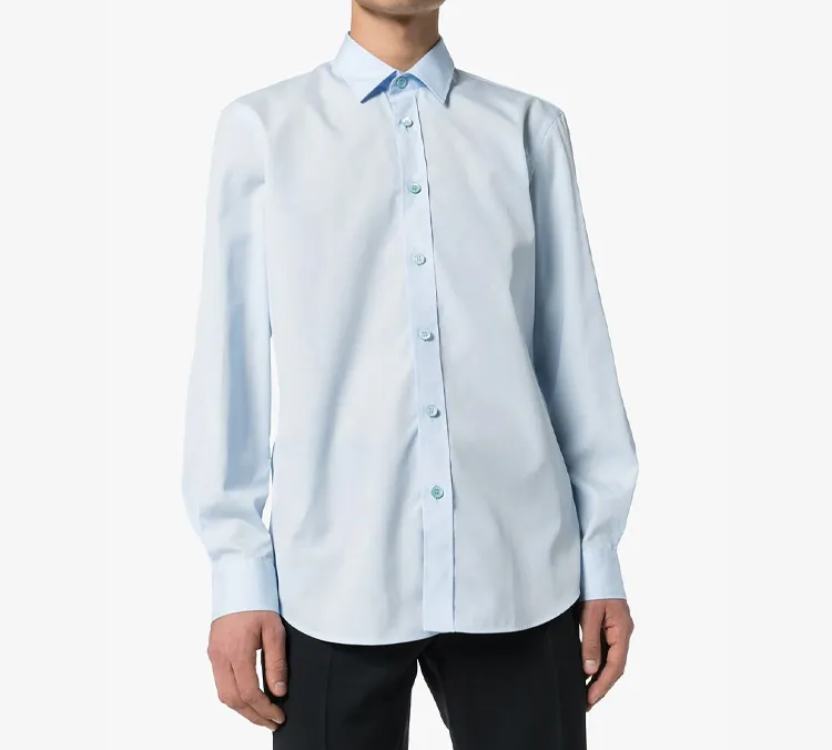 Burberry Shirt Men's Light Blue-2