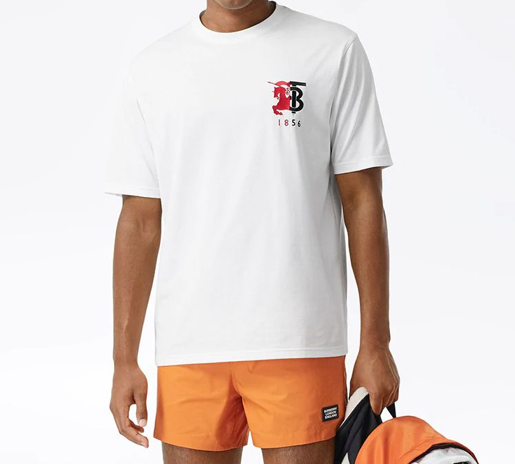 【関税＆送料込み】Burberry Graphic Cotton T-Shirt Burberry Logo Cotton T-Shirt | Saks Fifth Avenue