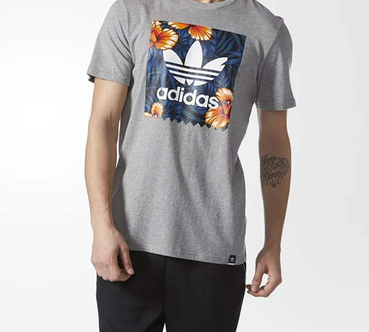 Adidas Originals T Shirt Men's Gray-2