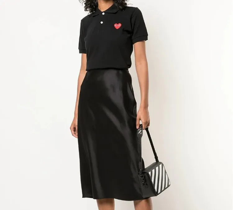 CDG Play Polo Shirts Women's Black-2