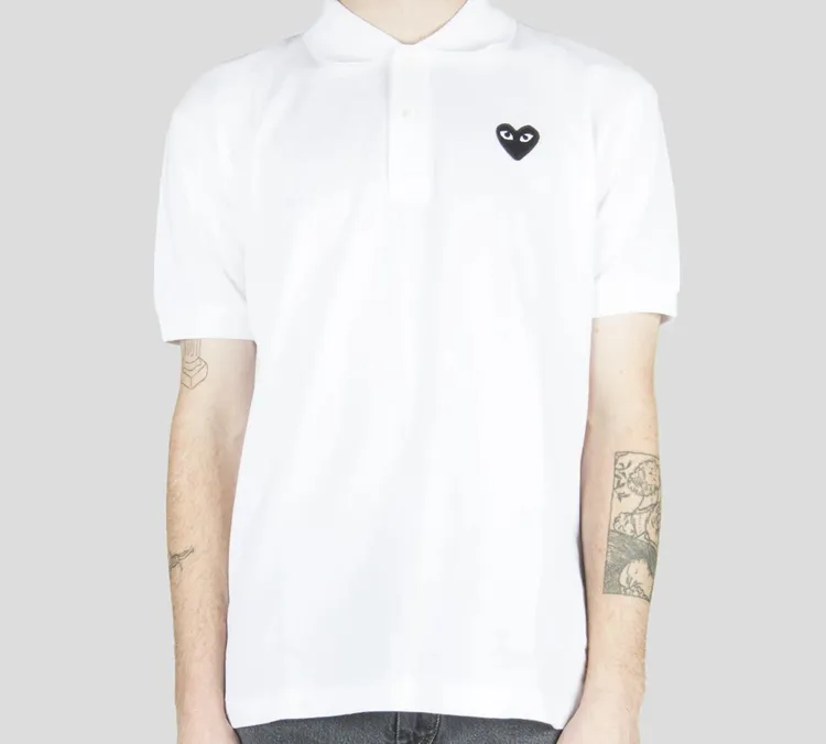 CDG Play Polo Shirt Men's White-2