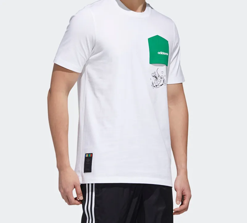 Adidas x Disney Co branded T Shirt Men's White-3