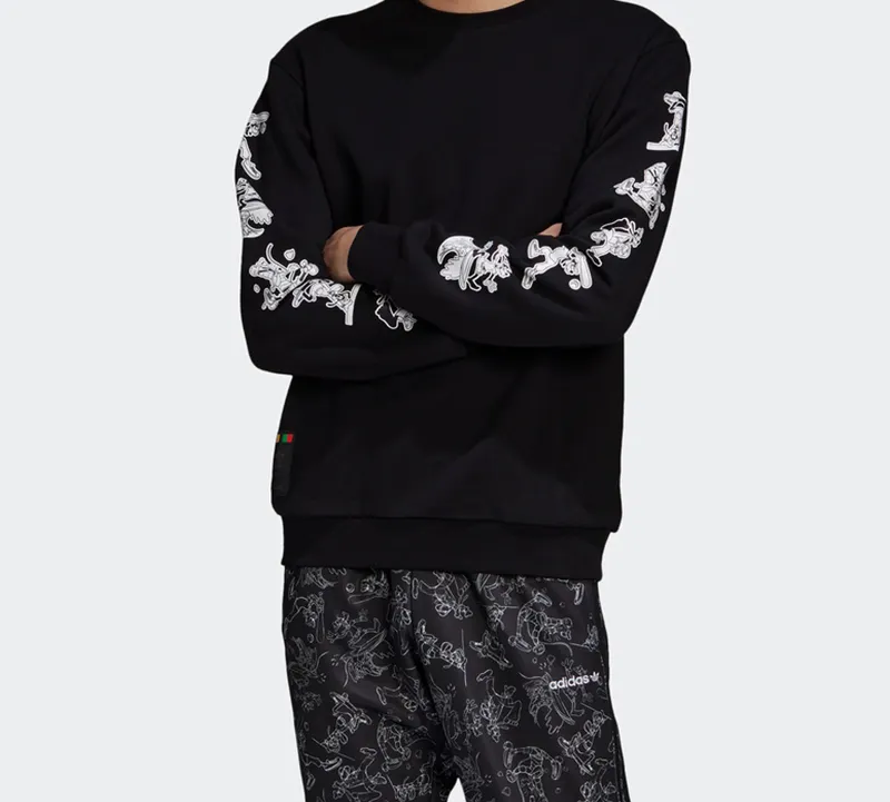 Disney X Adidas Sweatshirts Men Black-2