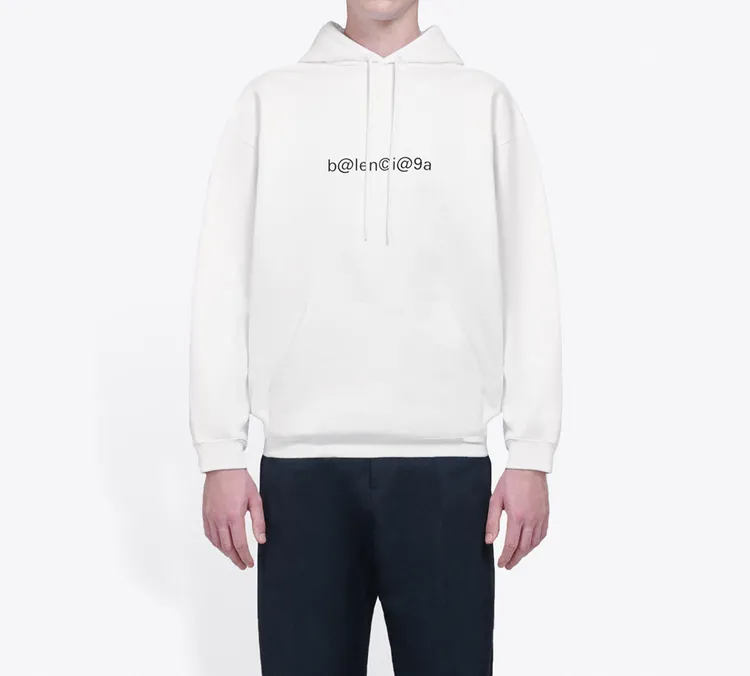 Balenciaga Sweatshirts Men White-2
