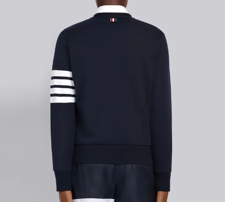 THOM BROWNE 4 Bar Loopback Cardigan-3