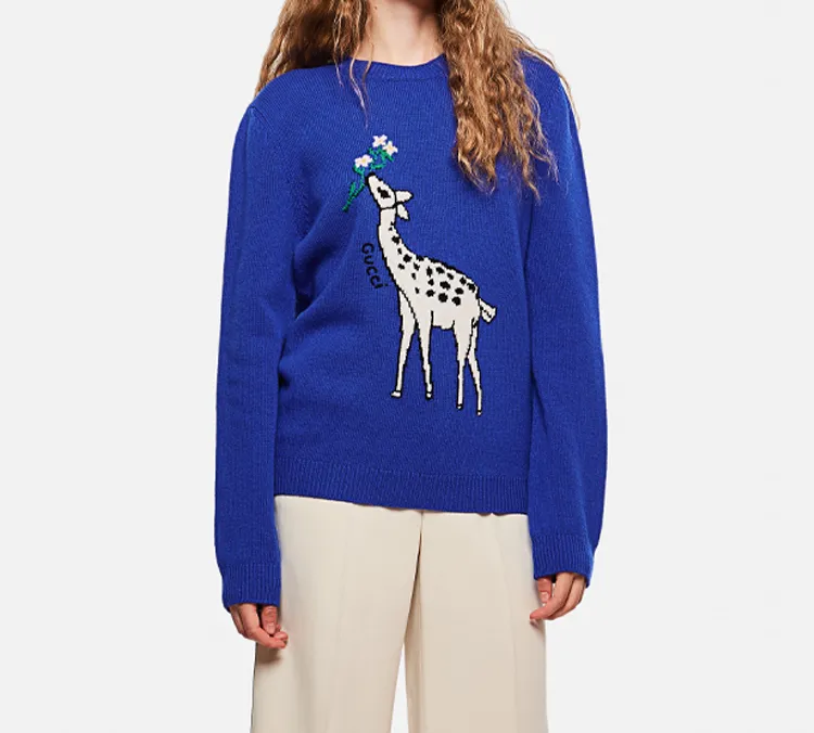 GUCCI Sweaters Women's Royal Blue-2