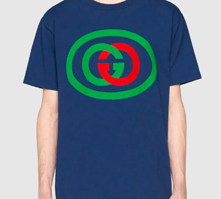 GUCCI T Shirts Men Dark Blue-3